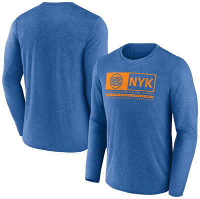 Fanatics Branded Blue New York Knicks Three-point Play T-shirt