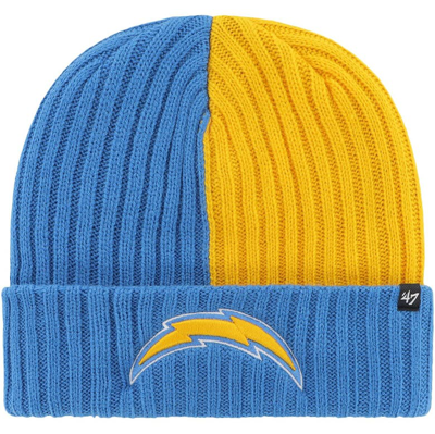 47 ' Powder Blue Los Angeles Chargers Fracture Cuffed Knit Hat