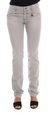 Costume National Sophisticated Gray Super Slim Jeans In Gray