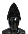 Dolce & Gabbana Black Xiangao Lamb Fur Beanie In Black