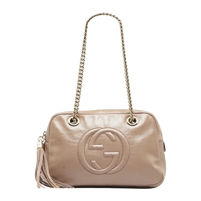 Gucci Soho Pink Leather Shoulder Bag ()