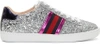 GUCCI SILVER GLITTER ACE SNEAKERS,475213 KSP60