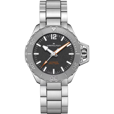 Hamilton Automatic Black Dial Watch H77485130 In Black / Grey / Khaki / Navy / Orange