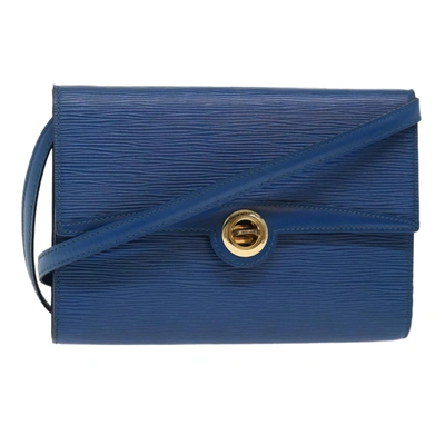Pre-owned Louis Vuitton Arche Blue Leather Shoulder Bag ()