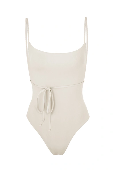 Anemos The K.m. Tie One-piece In White