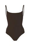ANEMOS SQUARE NECK OPEN BACK ONE-PIECE