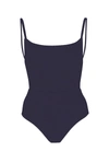 Anemos The Square Neck Open Back One-piece In Navy