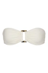 Anemos The Tortoise Bandeau Bikini Top In White