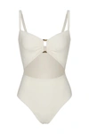 Anemos The Tortoise Cutout One-piece In White