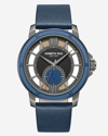 KENNETH COLE KENNETH COLE NEW YORK TRANSPARENCY BLUE LEATHER WATCH