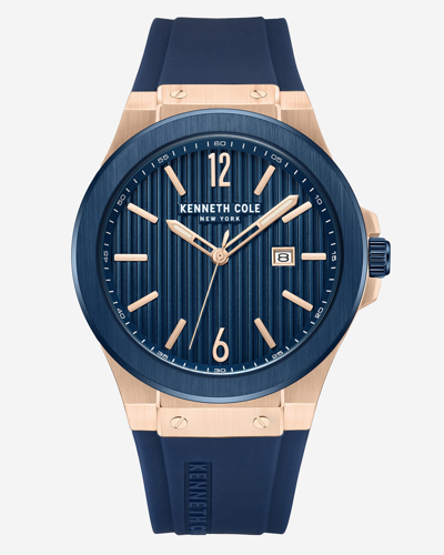 Kenneth Cole New York Transparency Blue Leather Watch