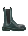 Marsèll Man Boot Deep Jade Size 9 Calfskin In Green