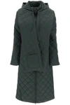 Paloma Wool Otter Quilted Trench Coat In Green