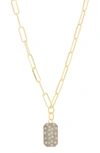 Meshmerise Pavé Diamond Geo Pendant Necklace In Yellow