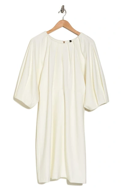 Renee C Balloon Sleeve Dress In Ivory