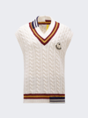 Shop Moncler X Palm Angels Knitted Vest In Natural
