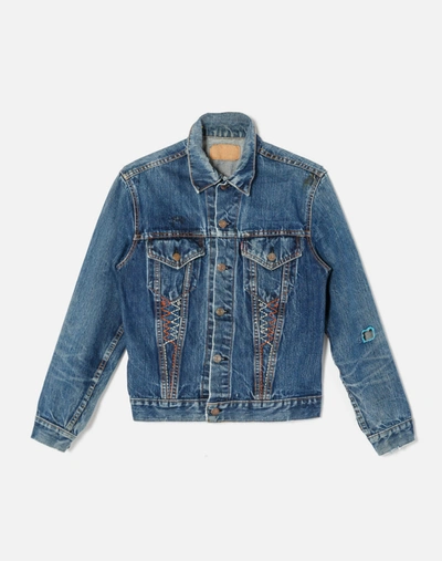Marketplace 60s Levi's Embroidered Type 3 Jacket In Blue