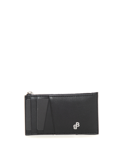 Hugo Boss Bradley-zip-c-holder Zip Wallet In Black