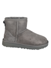 Ugg Classic Mini Ii Womens Suede Cold Weather Shearling Boots In Grey