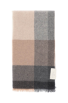 Brunello Cucinelli Multicoloured Wool And Cashmere Scarf In Grigiobrown Antracite (grey)