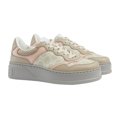 Gucci Damensneaker Mit Gg In White