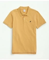 Brooks Brothers Golden Fleece Stretch Supima Polo Shirt | Dark Yellow Heather | Size Medium