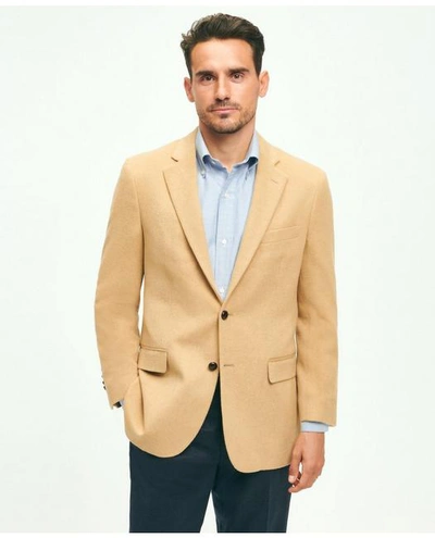 Brooks Brothers Traditional Fit Camel Hair Twill 1818 Sport Coat