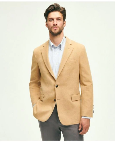 Brooks Brothers Regent Classic-fit Camel Hair Sport Coat | Beige | Size 46 Regular