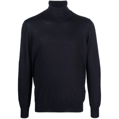 Fileria Fine-knit Rollneck Jumper In Blue