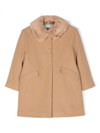 IL GUFO WOODEN WOOL AND CASHMERE CLOTH COAT