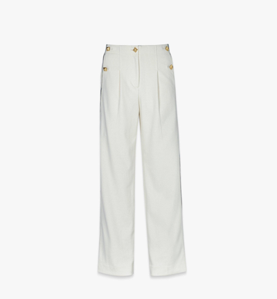 Mcm Bouclé Tailored Pants In Ivory