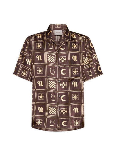 Nanushka Shirt In Brown