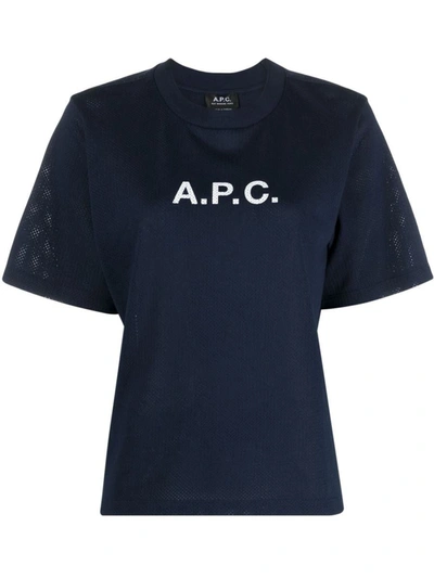 Apc T-shirt-xs Nd A.p.c. Female In Blue