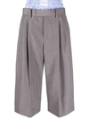 Alexander Wang Tailored Culottes In Grey