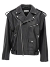 Armarium Leather Biker Jacket In Black