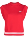 Autry Sporty Vest In Apparel Red