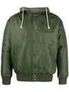 Autry Bomber Jacket In Apparel Grn Lake