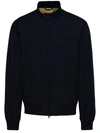 Barbour Blue Nylon Roystone Jacket In Navy