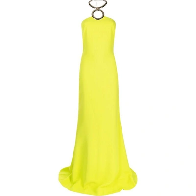 Elie Saab Ring-hardware Gown In Green