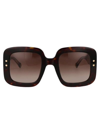 Carolina Herrera Ch 0010/s Sunglasses In Brown