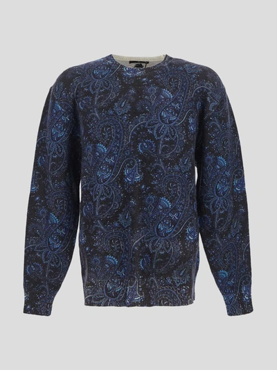 Etro Sweaters In Blue