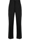 Off-white Off White Ow Wool Trousers In Black Blac