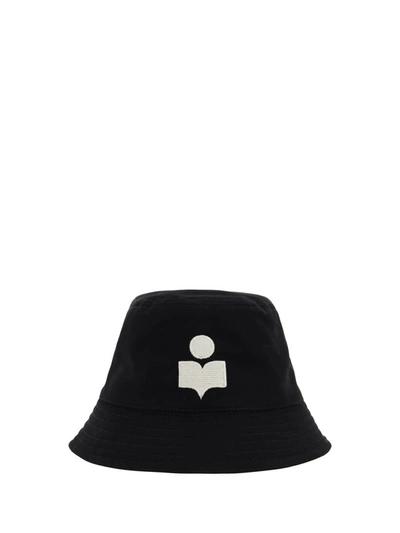 Isabel Marant Bucket Hat In Black/ecru