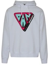 Dsquared2 Graphic Printed Drawstring Hoodie In White