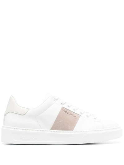 Woolrich Classic Court Trainers In Beige