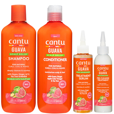 Cantu Scalp Care Essentials Bundle In White