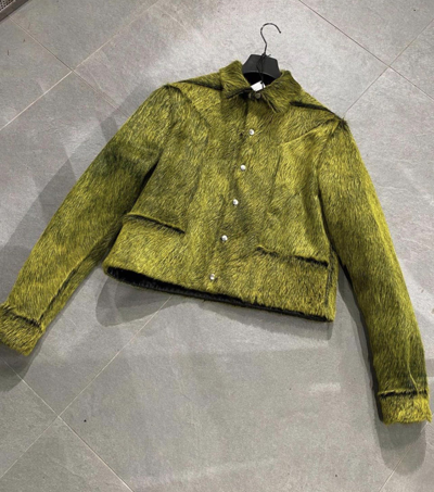 Pre-owned Rick Owens Mainline Alice Strobe Leather Jacket