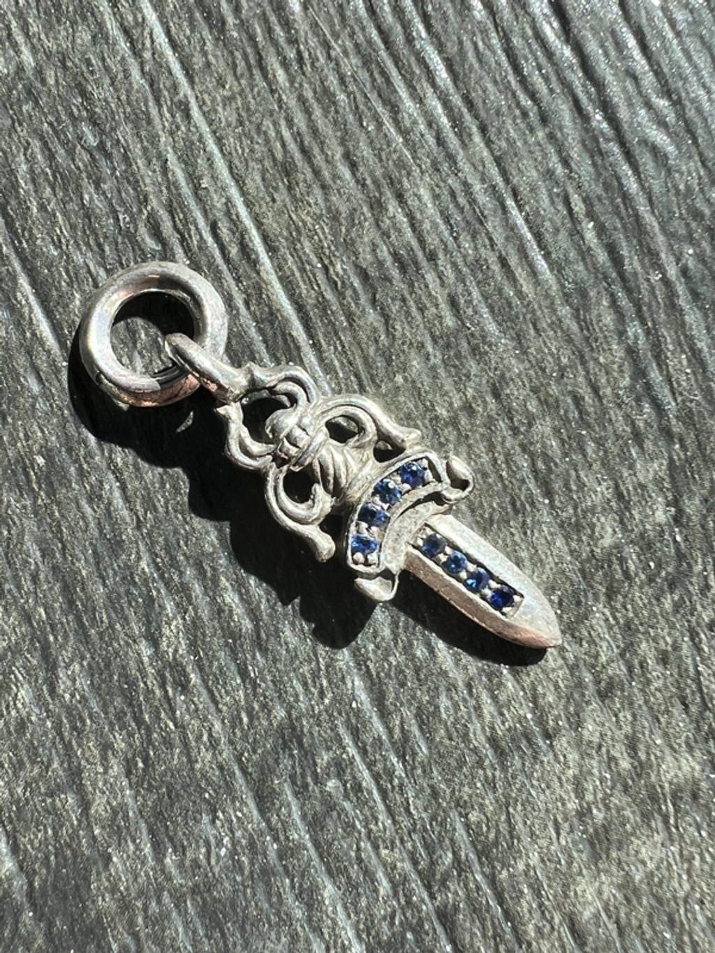 ◆入手困難◆CHROME HEARTS◆Silichrome Dagger Pendant Blue Chrome Hearts Necklace Silicon Dagger Blue | eBay