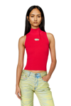 Diesel Red Top Cropped M-onervax In Rosa