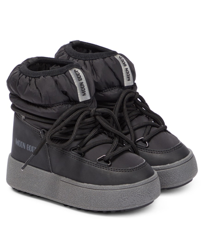Moon Boot Kids' Jtrack Snow Boots In Black